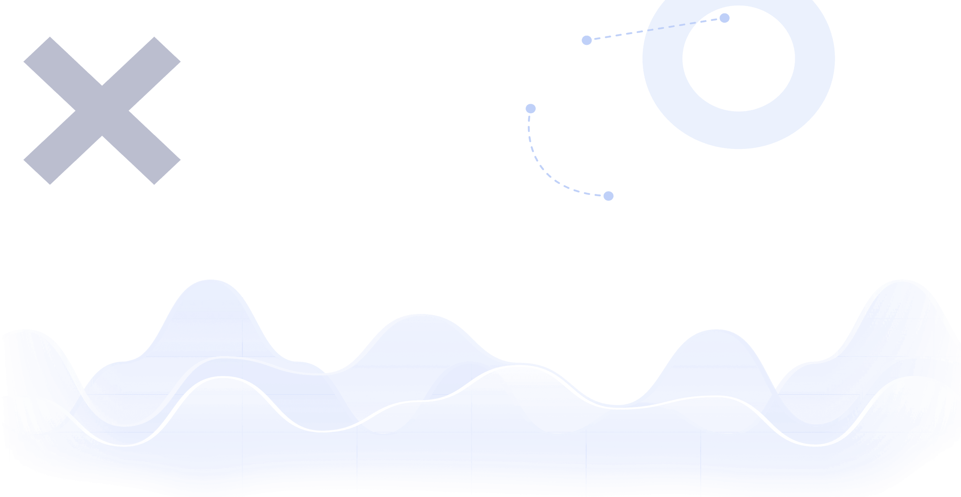 X circle and waves pattern