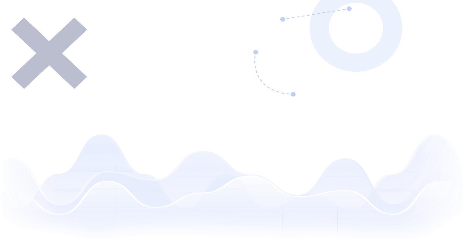 X circle and waves pattern