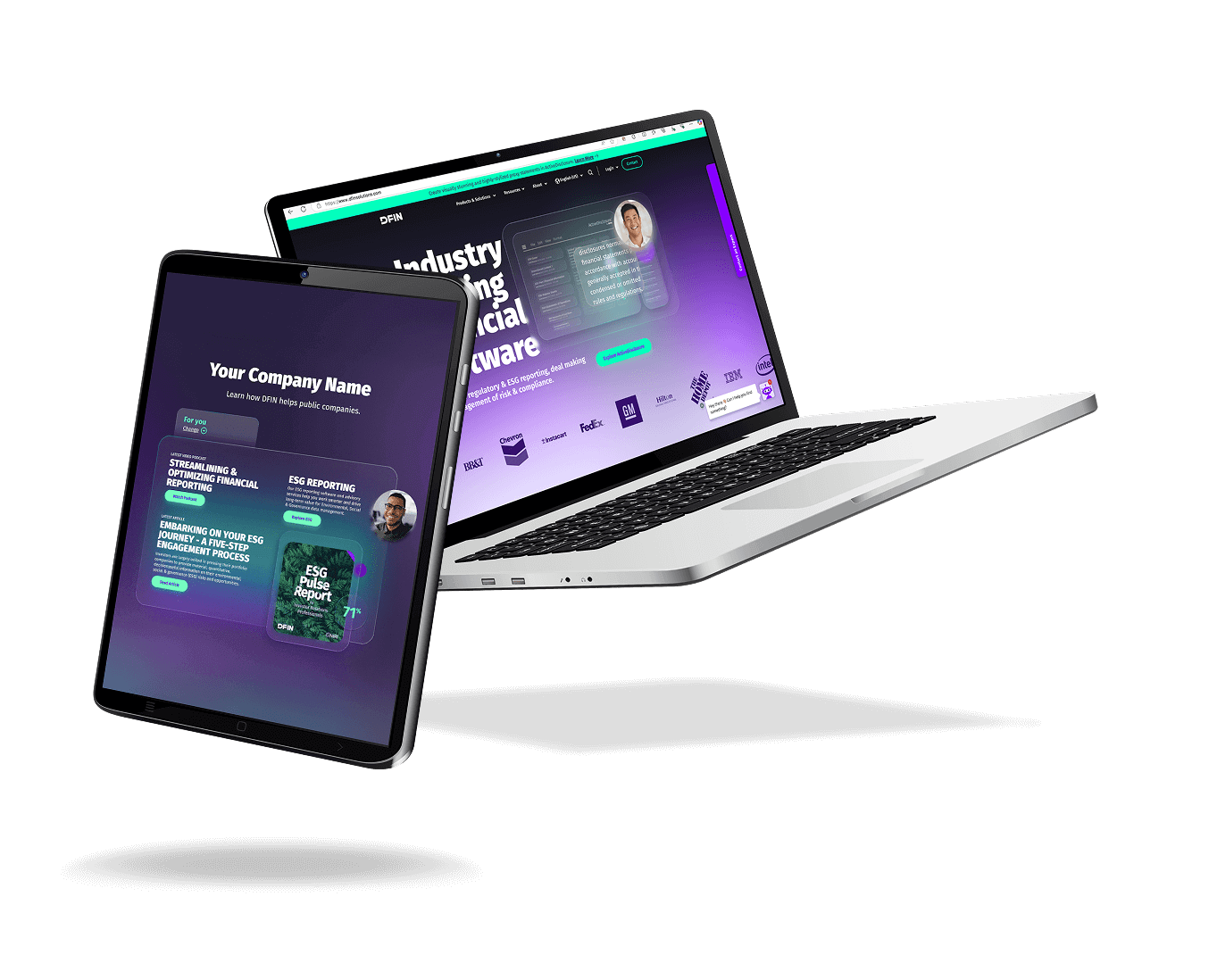 dfin mobile website preview