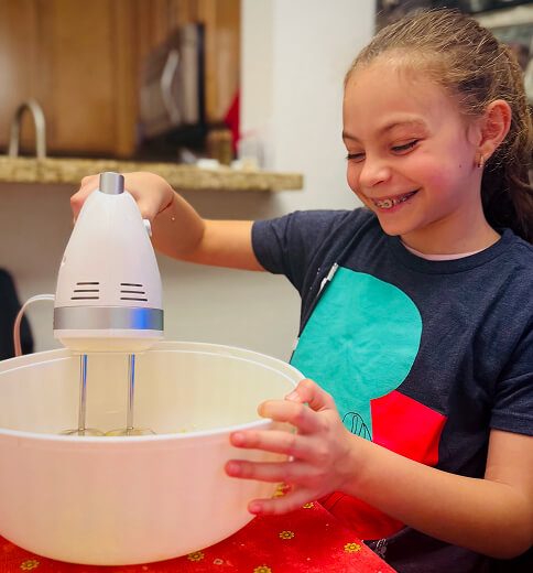 Girl baking