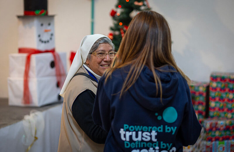 RAB2B Team woman with nun