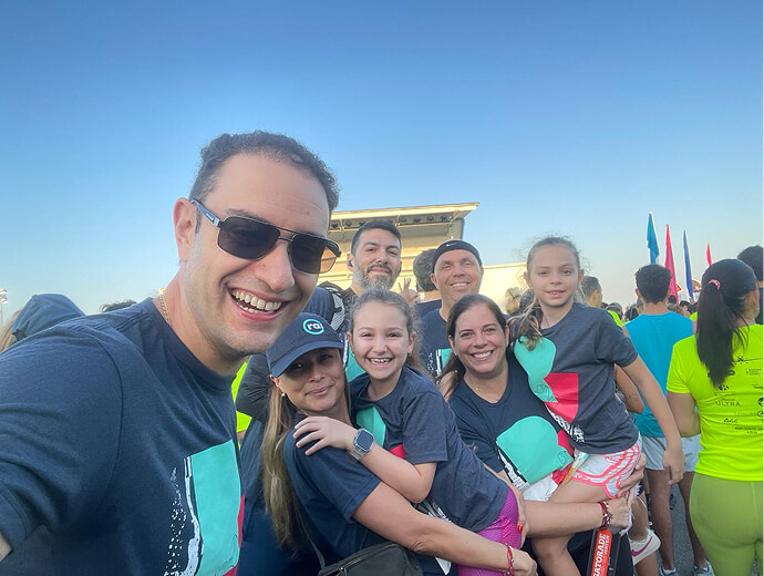 RAB2B marathon selfie