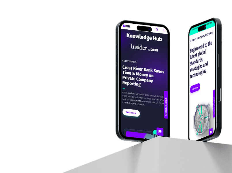 DFIN Solutions phone design