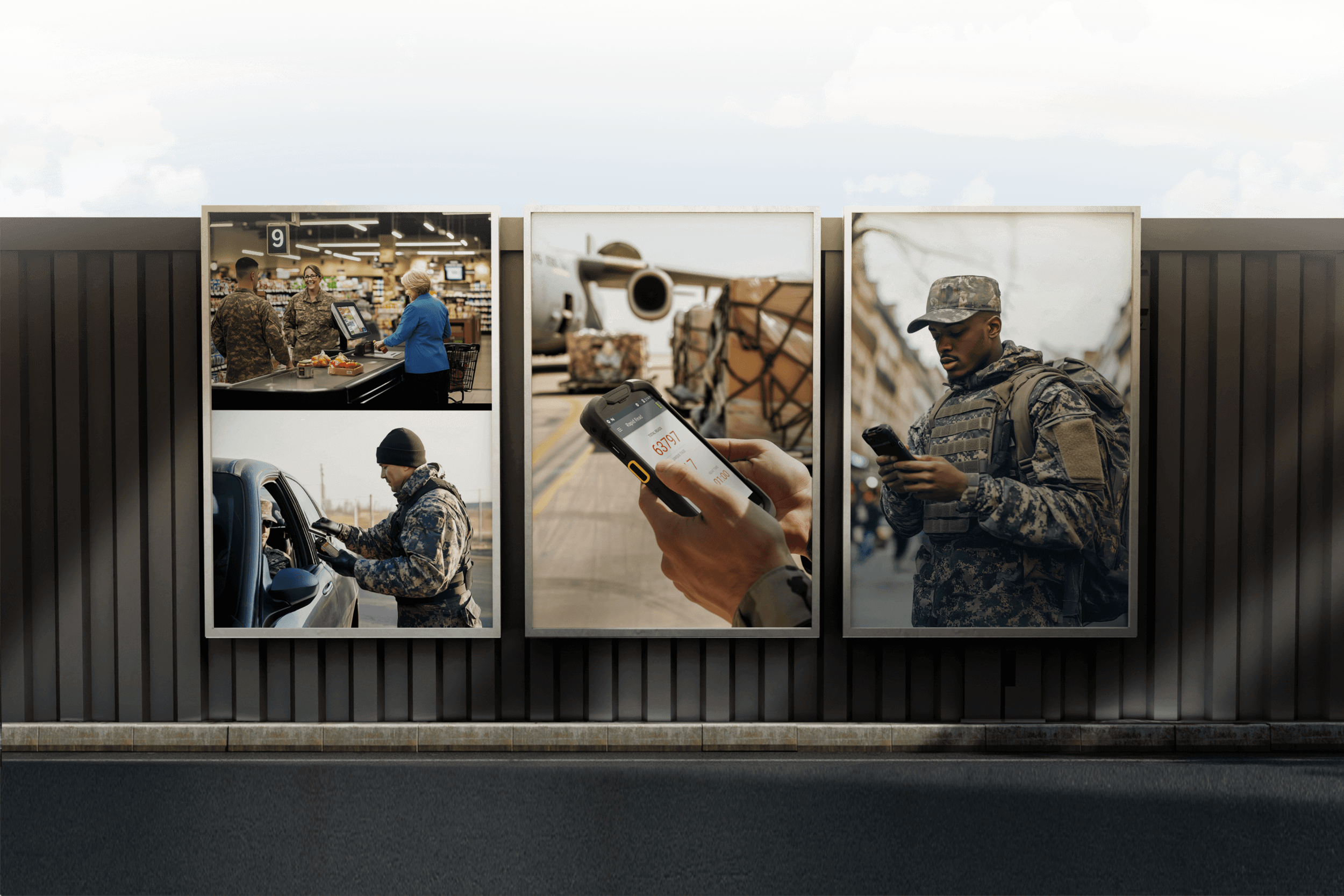 Gallery of military images using AI tablets