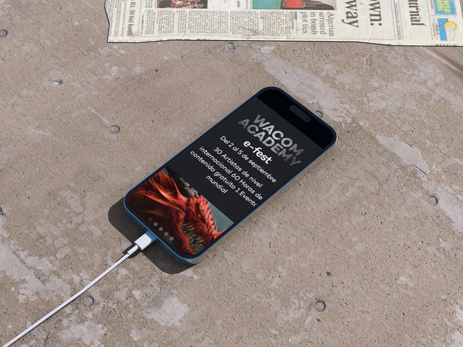 Wacom Academy mobile view