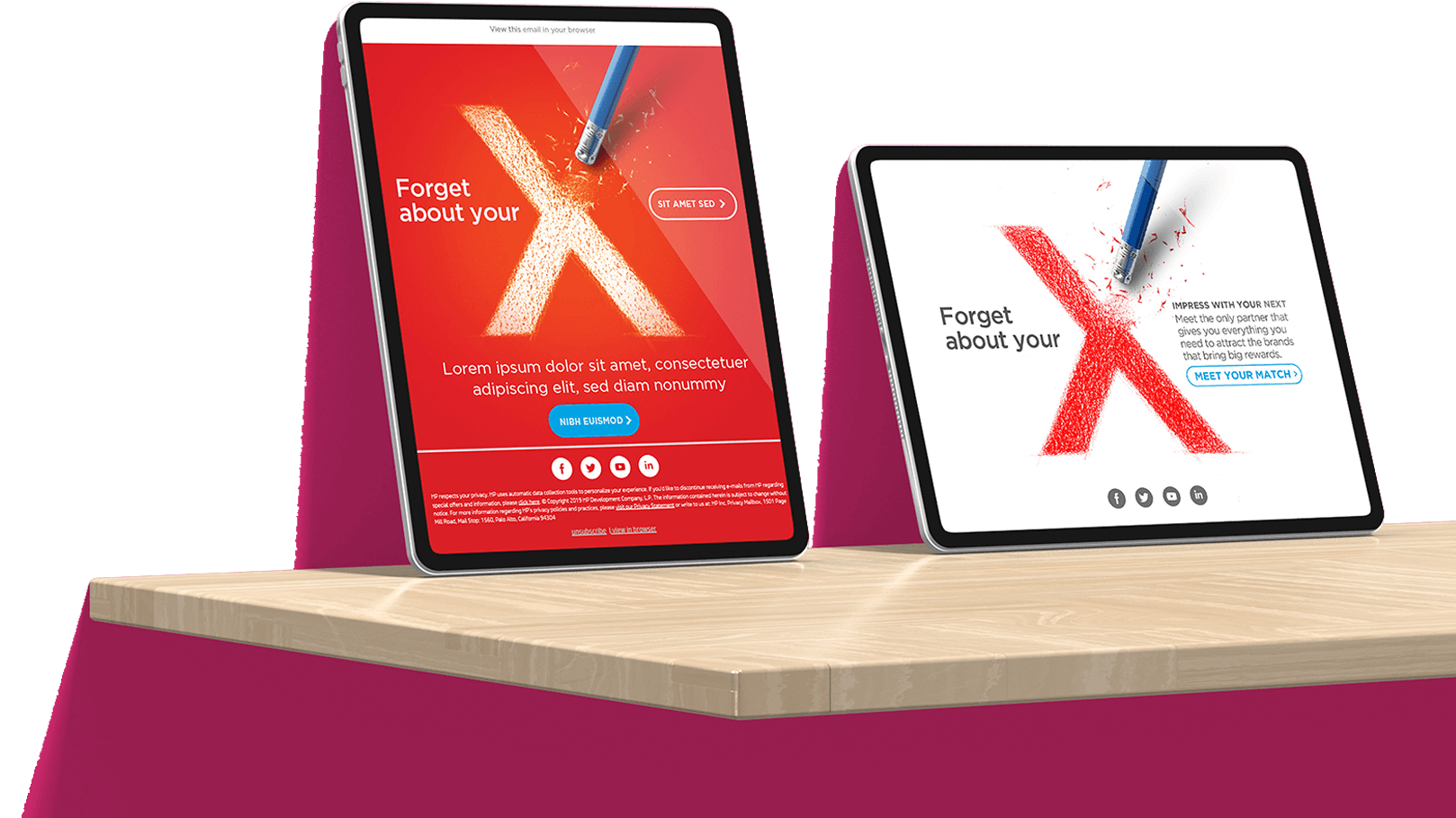 HP Digital design tablet view