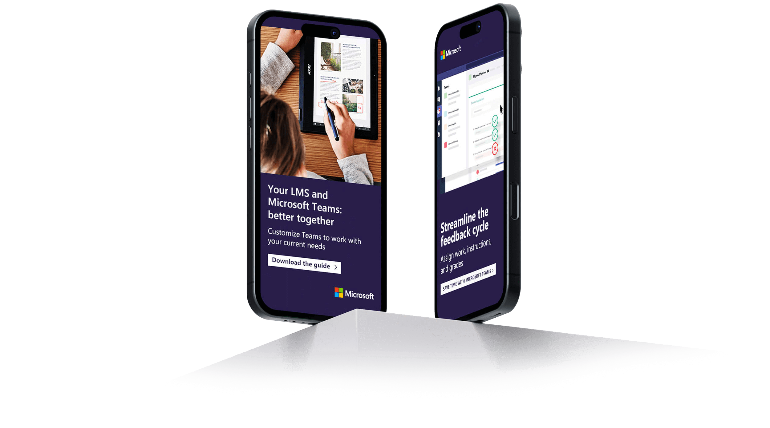 Microsoft LMS mobile views