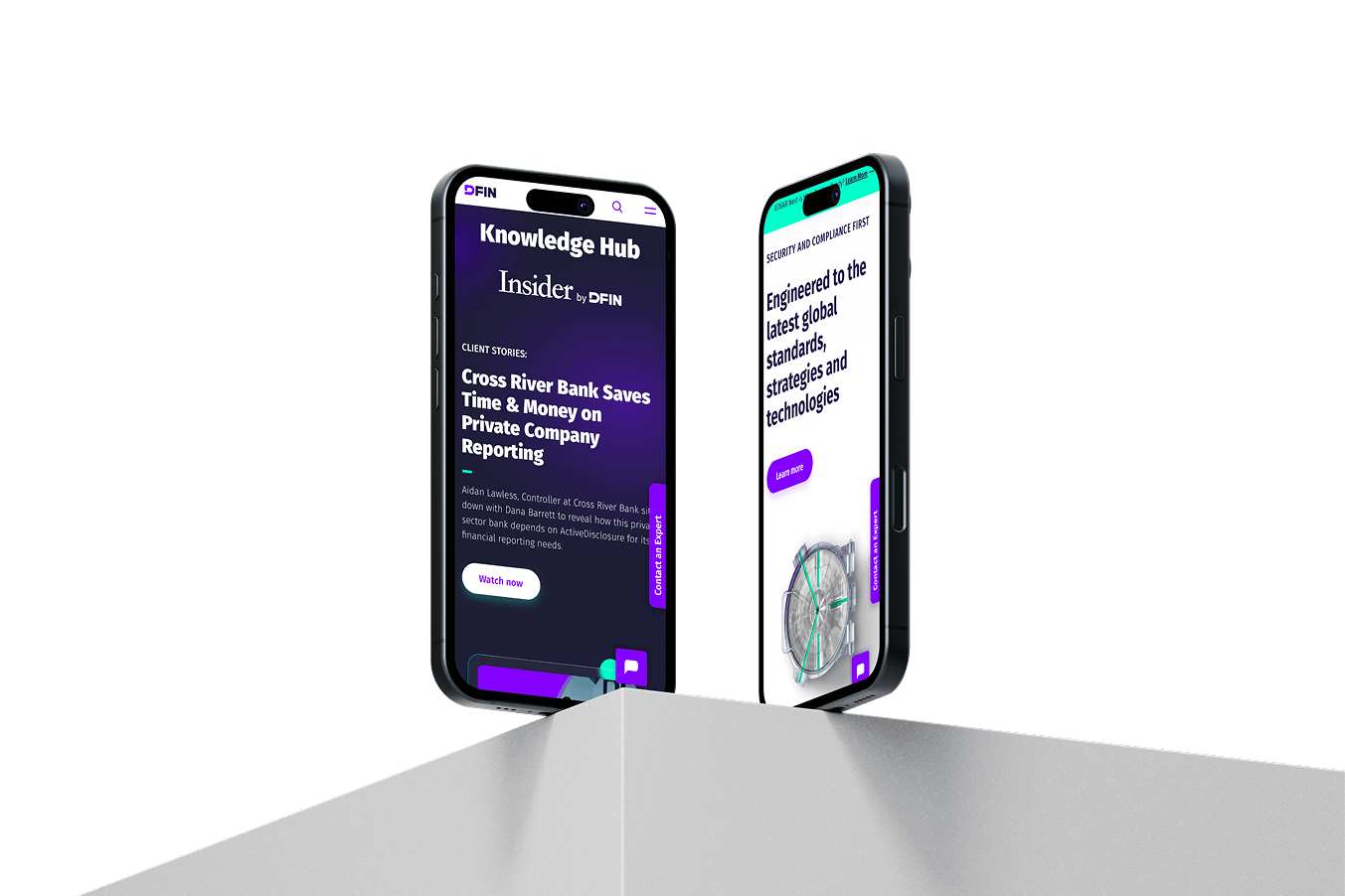 dfin mobile website preview