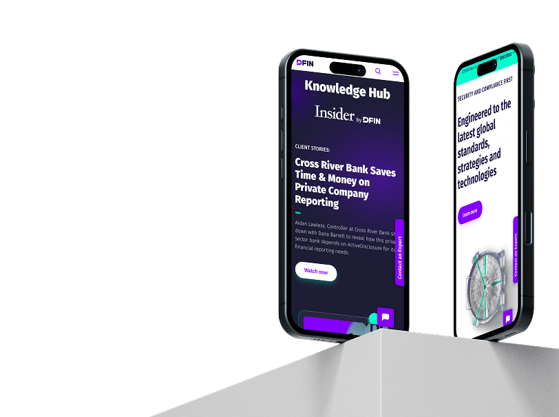 DFIN Solutions phone design